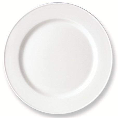 Simplicity White Plate Slimline 25.5cm 10 "