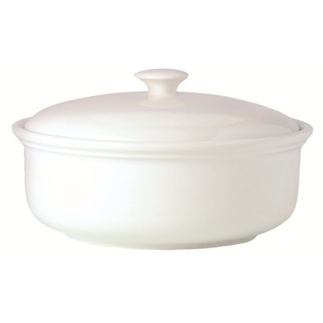 Simplicity White Lid Casserole 2 Litre