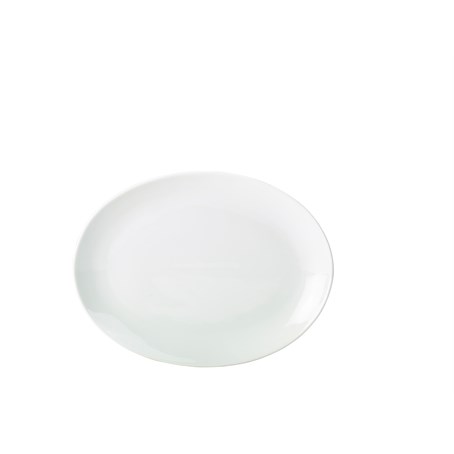 Genware Porcelain Oval Plate 25.4cm/10"