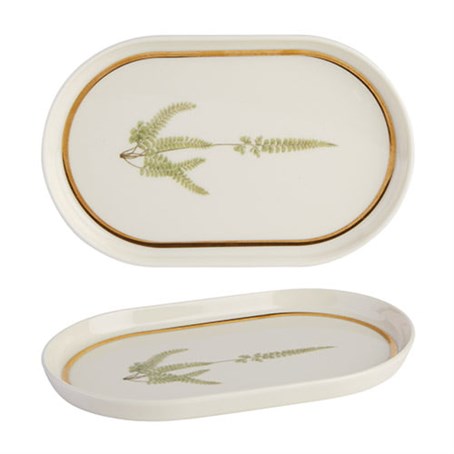 Botanical Oval Plate 18cm