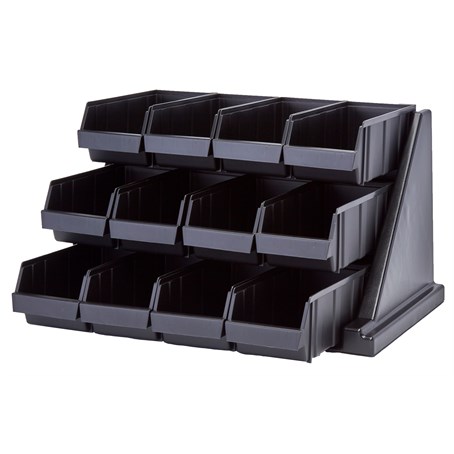 Cambro 12 Bin Versa Organiser Black