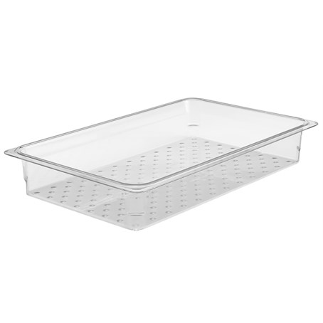 Cambro 76mm Deep 1/1 Clear GN Colander Pan