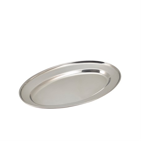 GenWare Stainless Steel Oval Flat 35cm/14"