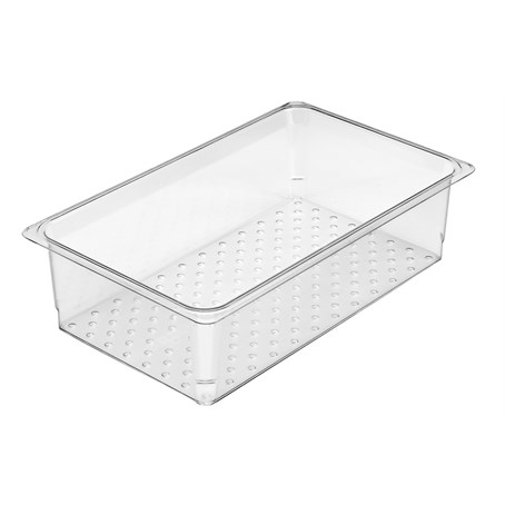 Cambro 127mm Deep 1/1 Clear GN Colander Pan