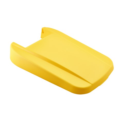 Yellow Closed Lid For Grey Recycling Bin 85L