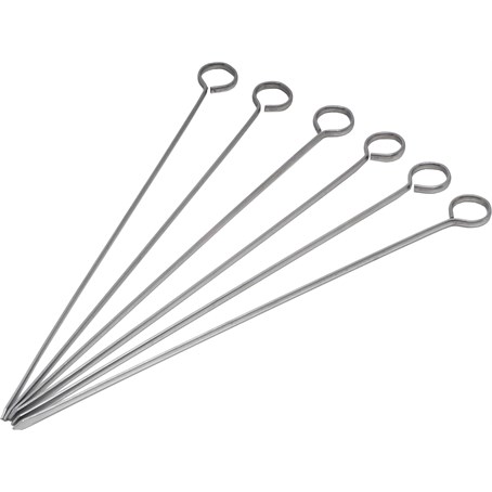 Stainless Steel Skewers 8" (Pack Of 6)