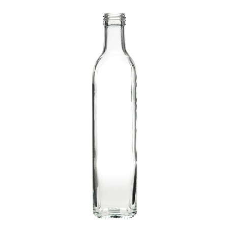 Square Oil Bottle with Pourer 25cl