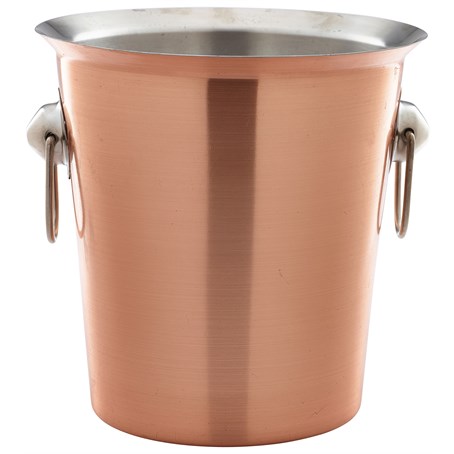 GenWare Copper Plated Wine Bucket With Ring Handles