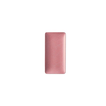 Purity Pearls Pink Rectangular Plate 18x9cm