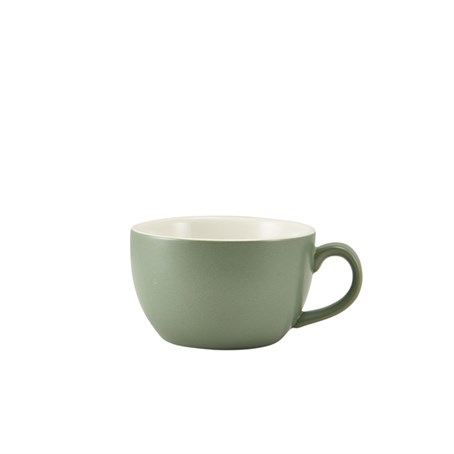 GenWare Porcelain Matt Sage Bowl Shaped Cup 25cl/8.75oz