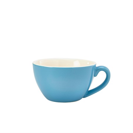 Genware Porcelain Blue Bowl Shaped Cup 34cl/12oz