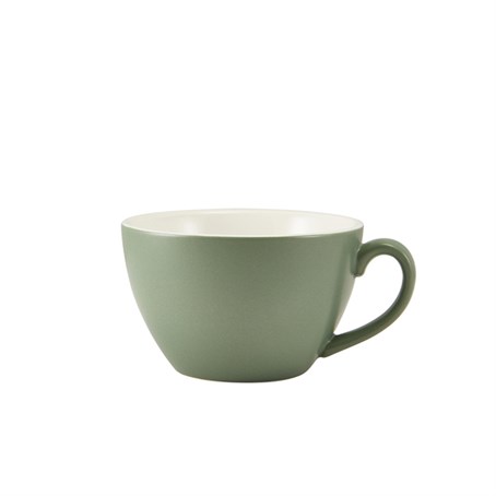 GenWare Porcelain Matt Sage Bowl Shaped Cup 34cl/12oz