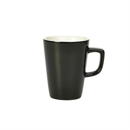 Genware Porcelain Black Latte Mug 34cl/12oz