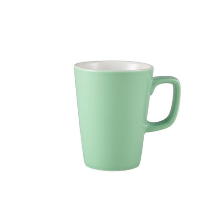 Genware Porcelain Green Latte Mug 34cl/12oz