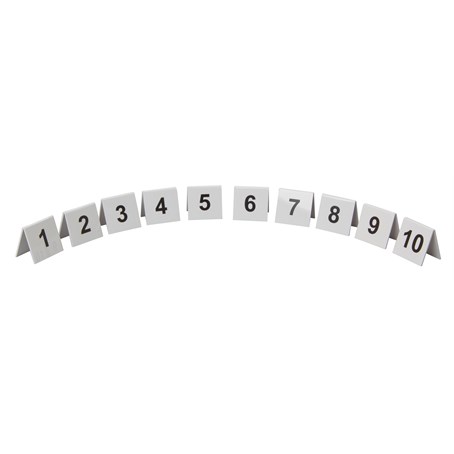 Plastic Table Numbers 1-10 Set