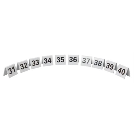 Plastic Table Numbers 31-40 Set