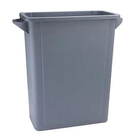 65 Litre Grey Slim Recycling Bin