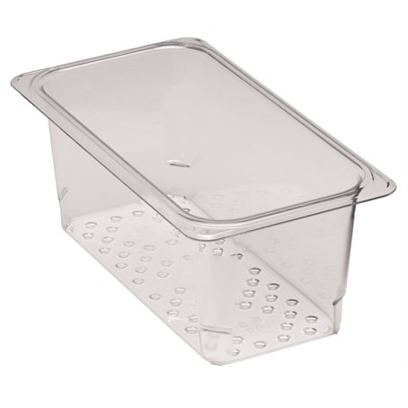 Cambro 127mm Deep 1/3 Clear GN Colander Pan