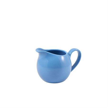 Genware Porcelain Blue Jug 14cl/5oz