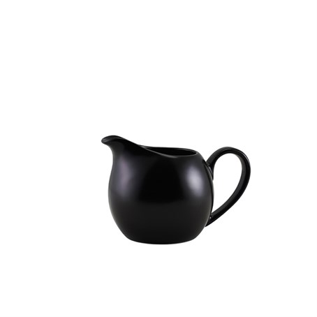 Genware Porcelain Matt Black Jug 14cl/5oz