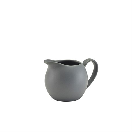 Genware Porcelain Matt Grey Jug 14cl/5oz