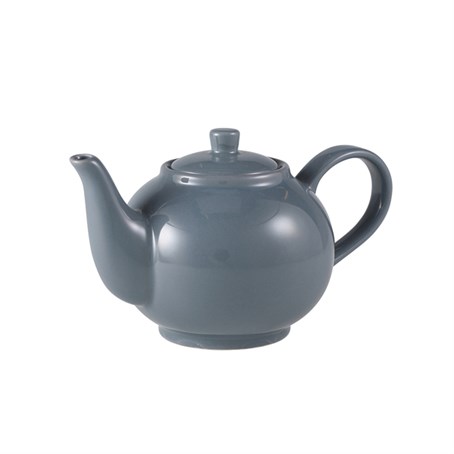 Genware Porcelain Grey Teapot 45cl/15.75oz