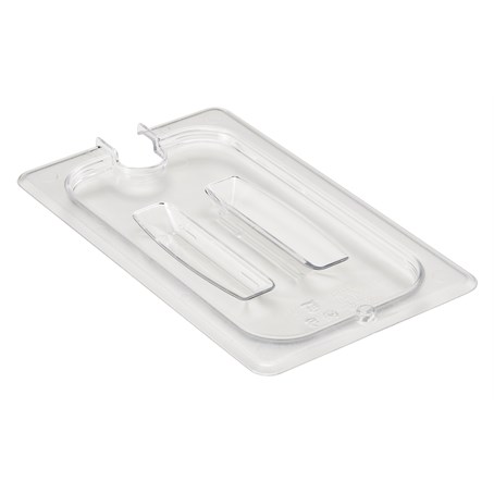 Cambro Clear 1/4 GN Notched Cover with Handle