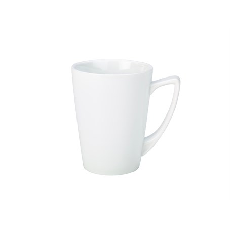 Genware Porcelain Angled Handled Mug 35cl/12.25oz