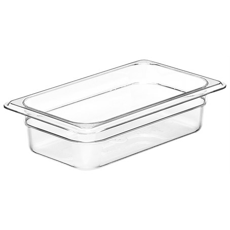 Cambro 65mm Deep 1/4 Clear Polycarbonate GN Pan