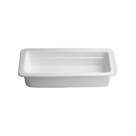 Porcelain .5 Food pan For  Oblong Roll Top Chafer