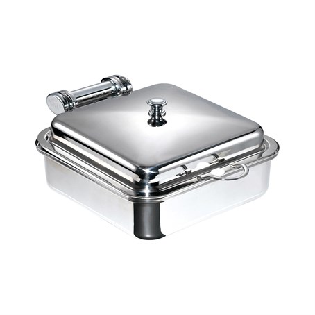 Chafer Square Induction with stainless steel  Insert 6.3L