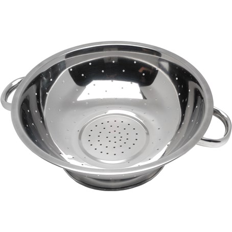 Economy Stainless Steel Colander 11"Tube Handle .