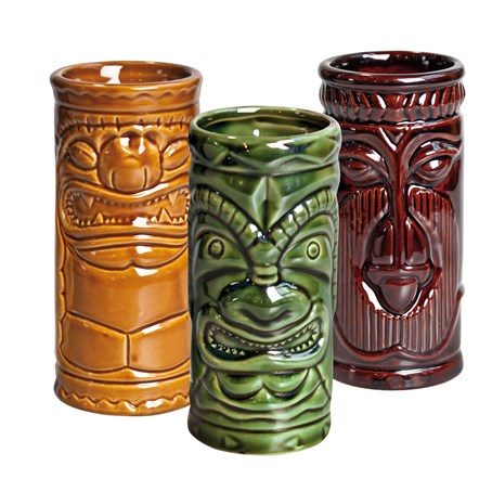 Tiki 3Piece Set -Khaki/Green/Brown 25cl