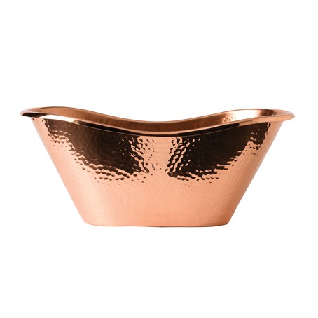 Copper Hammered Bath Tub 46oz