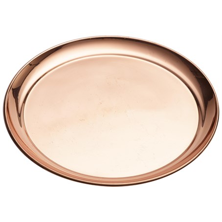 Copper 12" Round Tray 300mm