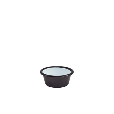 Enamel Ramekin Black 8cm Dia 90ml/3.2oz