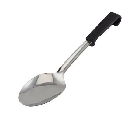 Genware Plastic Handle Spoon Plain Black