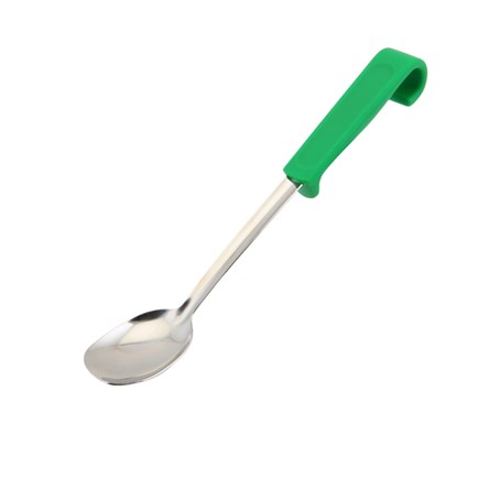 Genware Plastic Handle Small Spoon Green