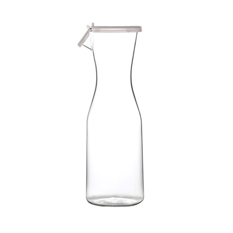 Lipped Carafe with clip Lid White 1.25L