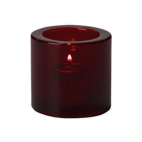 Thick Round Votive Red