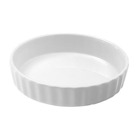 French classics  Round Flan Dish 12.5cm White