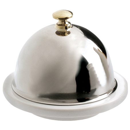 Essentiels Butter Dish Ss cloche White