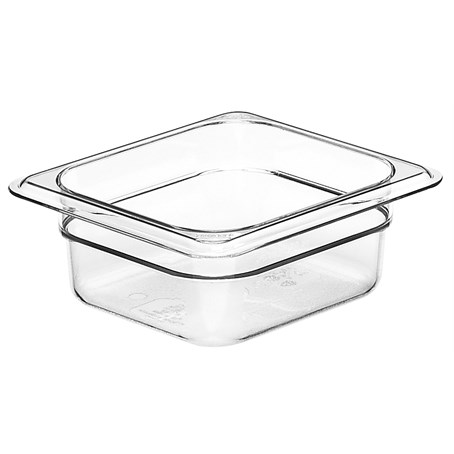 Cambro 65mm Deep 1/6 Clear Polycarbonate GN Pan