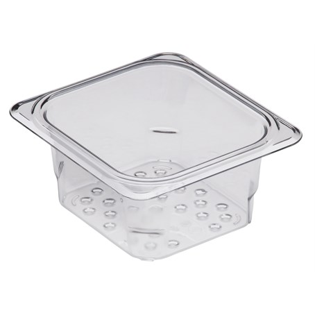 Cambro 76mm Deep 1/6 Clear GN Colander Pan