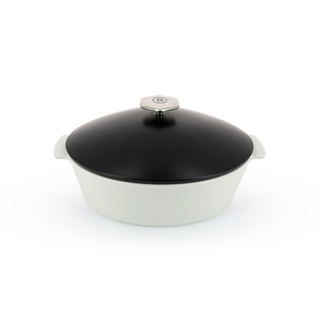 Revolution Oval Cocotte 12.75''/32.5cm Satin Black Induction