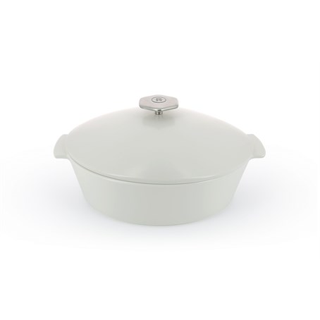 Revolution Oval Cocotte 12.75''/32.5cm Satin-White Induction