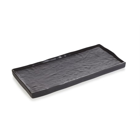 Solstice Rectangular Plate 30cm Black Moon