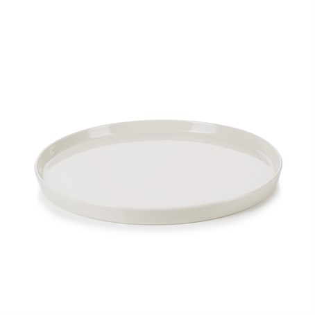 Adelie Flat Plate 24cm Ivory