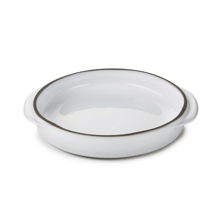 Caractere Round Dish 14cm White Cumulus