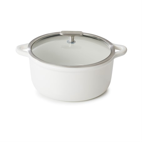 ROUND COCOTTE 26CM INDUCTION WITH GLASS LID